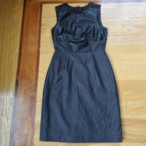 J. CREW COLLECTION leather wool dress